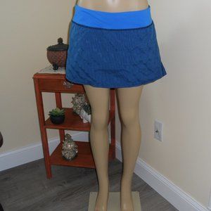 Lululemon Athletica 10 Reg Blue Skort Back Ruffles